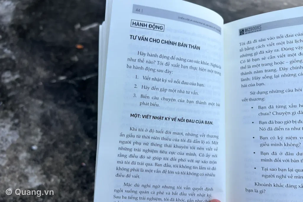 Phần thực hành nhìn lại trải nghiệm và nỗi sợ khi nói trước công chúng